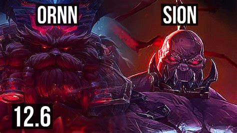 Ornn Vs Sion Top Defeat Rank Ornn Tr Master