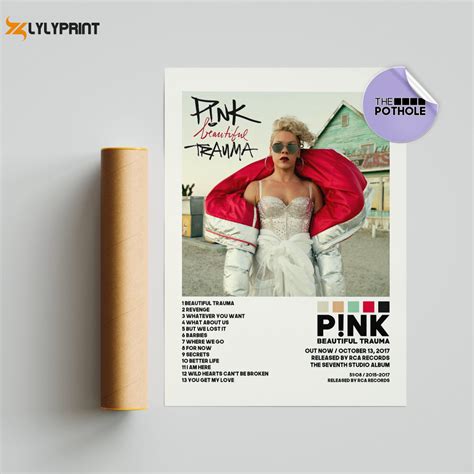 P Nk Posters Beautiful Trauma Poster P Nk Beautiful Trauma Album Cover Poster Tracklist