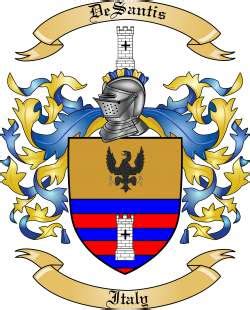 Desantis Family Crest from Italy by The Tree Maker