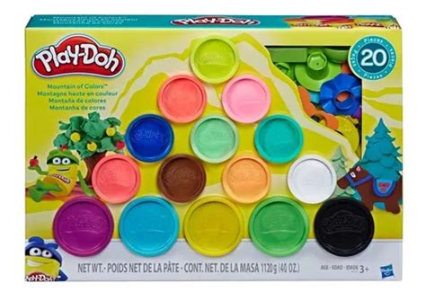 Masas Hasbro Play doh Montaña De Colores 20 Piezas MercadoLibre