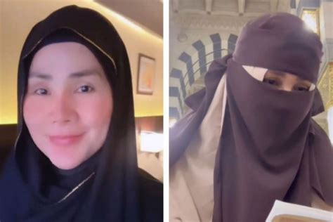 Isa Zega Berhijab Dan Cadar Saat Umrah Dituduh Nodai Ibadah