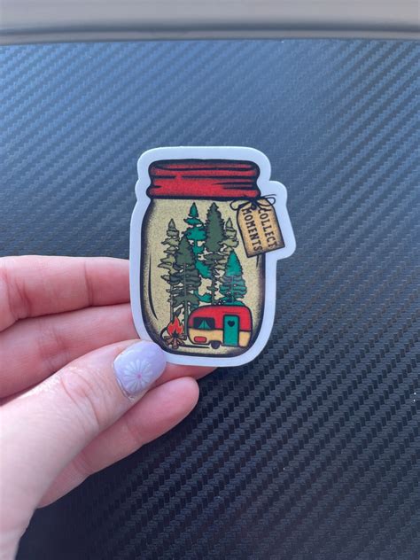 camping sticker camper sticker camp gifts laptop sticker etsy