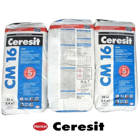 Клей для плитки Ceresit CM 16 Flex с Fibre Force 25 кг РБ купить в