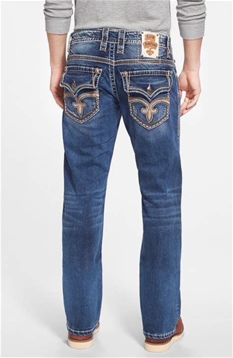 Rock Revival Bootcut Jeans In Blue For Men Tate B11 Lyst