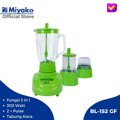 Jual MIYAKO BLENDER LISTRIK 3IN1 300 WATT TABUNG BELING BL152GF GELAS