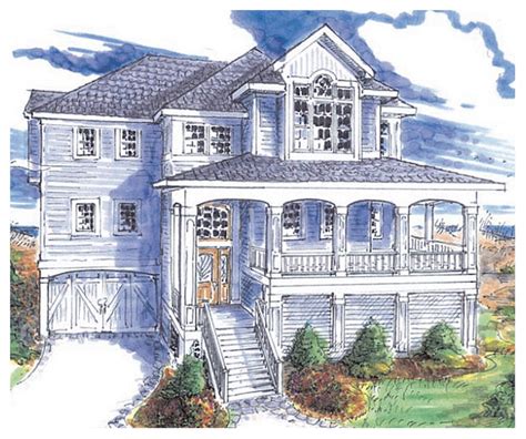 New England Style House Plans - Coastal House Plans from Coastal Home Plans | Beach house plans ...