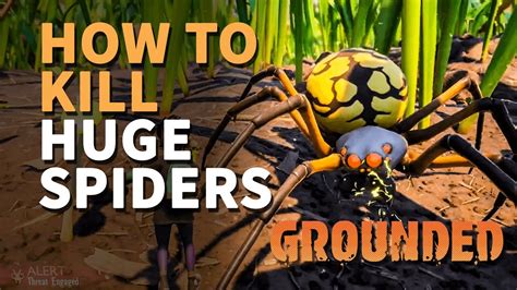 How To Kill Huge Spiders Grounded Orb Weaver Wolf Spider Etc Youtube