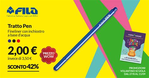 Mister Wizard Volantino Scuola 2022 FILA Tratto Pen