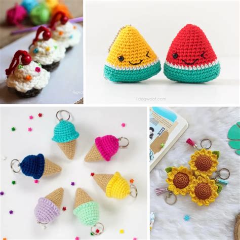 15 Cute Free Crochet Keychain Patterns