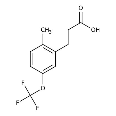 Ácido 3 2 metil 5 trifluorometoxi fenil propiónico 97 Thermo