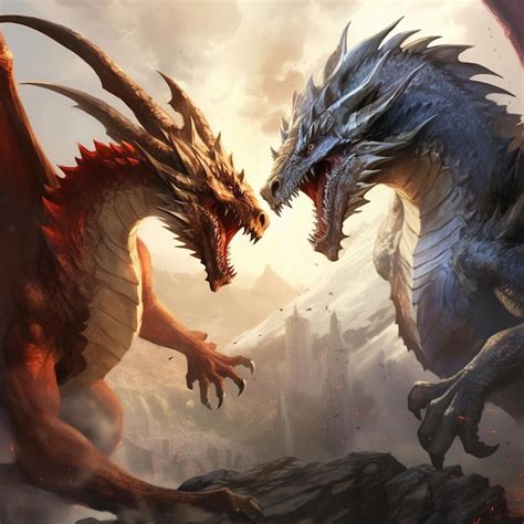 Dragons Fighting