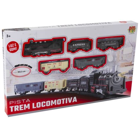 Trem Cl Ssico Locomotiva Vag Es E Trilhos Brinquedo No Shoptime