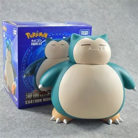 Figure Boneco Pokémon Snorlax Cofre Pra Moeda Cofrinho Parcelamento Sem Juros