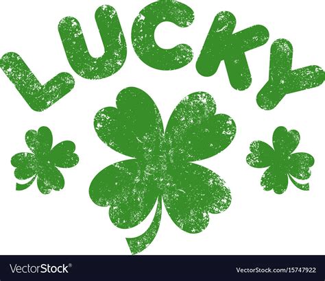 Lucky Irish Clover For St Patricks Day Royalty Free Vector