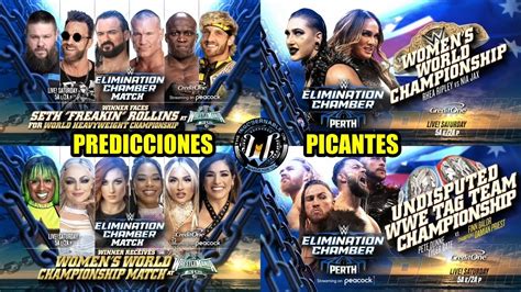 Predicciones Picantes WWE Elimination Chamber 2024 YouTube