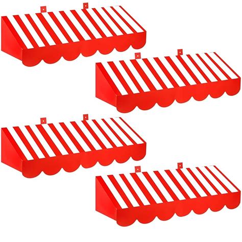 Buy Piece D Awning Wall Decorations Red And White Stripes Paper