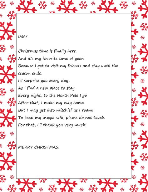 Elf Arrival Letter Free Printable Editable 2024 Free - Raine Carolina