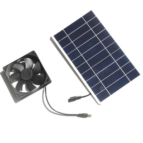 Wholesale 10w Solar Powered Fan Kit Portable Waterproof Outdoor Solar Panel Ventilation Exhaust