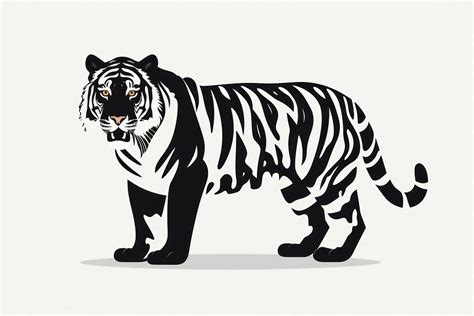 Tiger Silhouette clip art wildlife | Free Photo Illustration - rawpixel