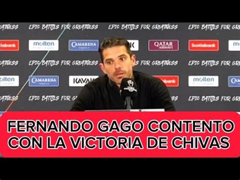 Conferencia De Prensa Fernando Gago Contento Con El Juego De Chivas