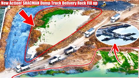 Part 304 New Action SHACMAN Dump Truck Delivery Rock Fill Up With