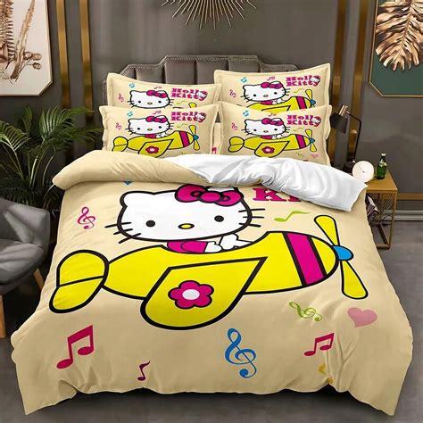 Hello Kitty Bedding Set Quilt Duvet Sanrio Melody Cinnamoroll Cover