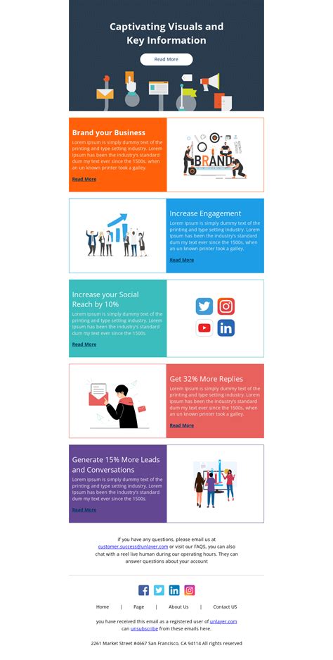 Infographic Promotion Email Email Template | Unlayer