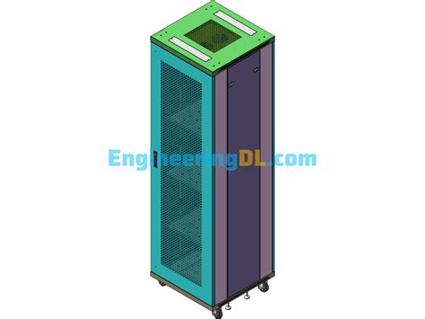 Electric Cabinet Box Solidworks 3d Exported Mechanical Engineering