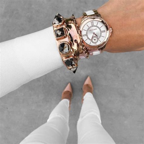 Micah Gianneli On Instagram Ros On The Wrist Gold Watch Outfit