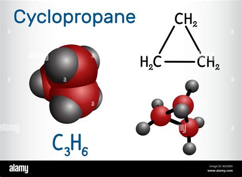 Le Cyclopropane Cycloalkane Mol Cule C Est Un Anesth Sique Par