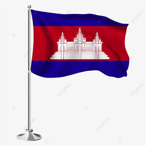 Cambodia Flag Vector Hd PNG Images, The National Flag Of Cambodia ...