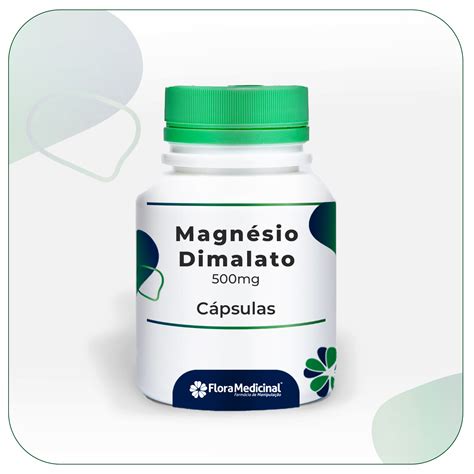 Magnésio Dimalato 500mg 60 doses Flora Medicinal