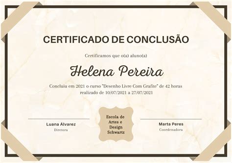 Aprender Sobre 35 Imagem Modelo Certificado Curso Br Thptnganamst Edu Vn