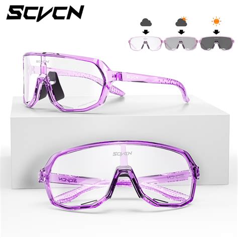 Scvcn Photochromic Cycling Glasses For Men And Sunglasses Bicycle