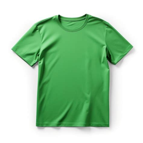 Premium AI Image | Green TShirt Mockup Isolated