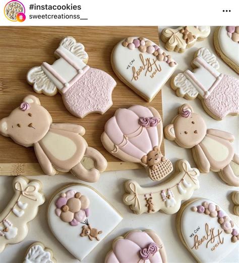 Teddy Bear Baby Shower Baby Cookies Baby Shower Cakes Birthday