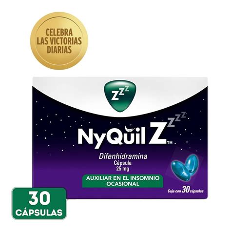 Auxiliar En El Insomnio Ocasional Nyquil Z C Psulas Walmart