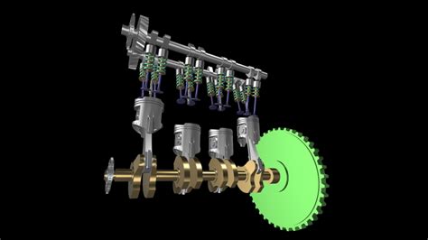 4 Stroke Diesel Engine Animation Working Stock Footage Video (100% Royalty-free) 1032197090 ...