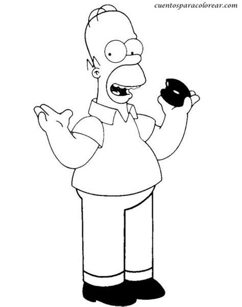 Dibujos De Homero Simpson Para Colorear En Familia Colorear Imágenes