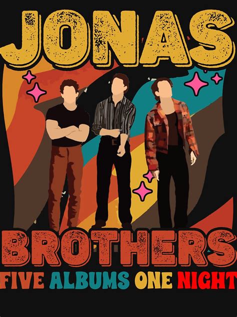 Vintage Jonas Brothers Five Albums One Night Tour Jonas Retro 90s