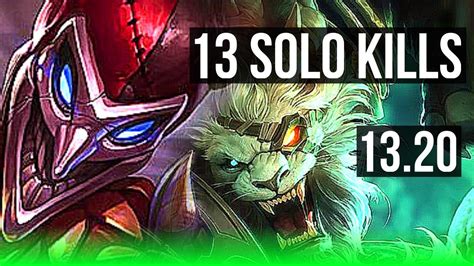 Shaco Vs Rengar Jng Solo Kills M Mastery Godlike Br