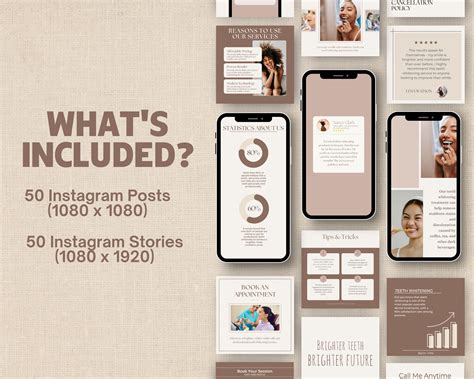 Teeth Whitening Instagram Post Template Social Media Marketing