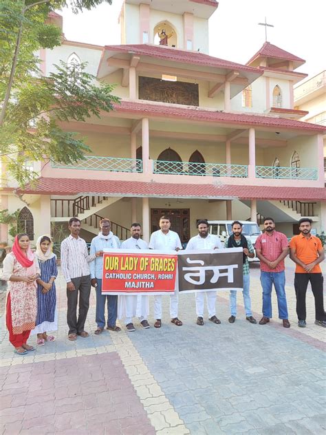 Candle March In Majitha As A Protest Against The Church Vandalism Case