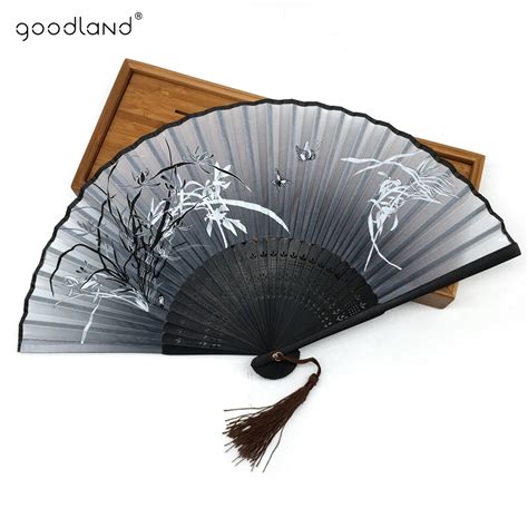 Free Shipping 10pcslot 21cm Japan 100 Silk Bamboo Asian Pocket Fan