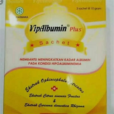 Jual Vip Albumin Plus Sachet Box Sachet Shopee Indonesia