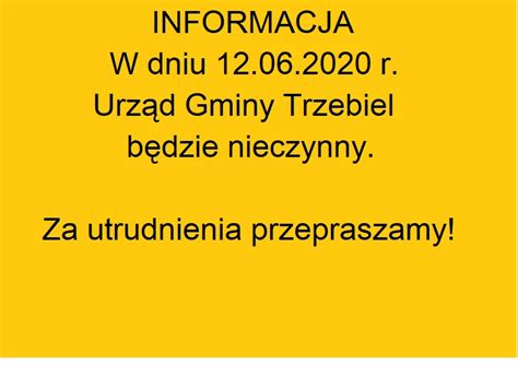 Projekty Unijne Urz D Gmina Trzebiel