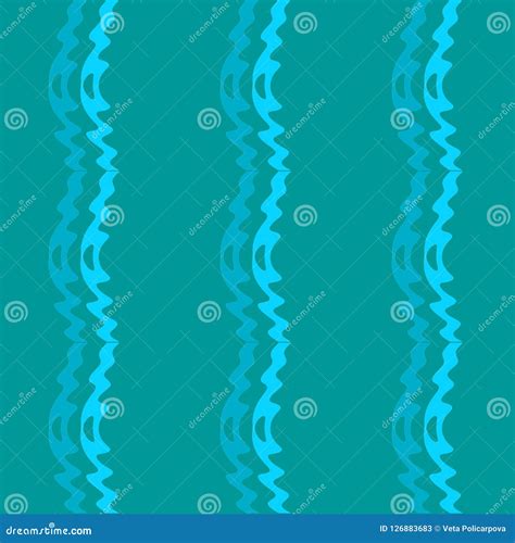 Seamless Pattern Background With Multi Colored Wavy Lines Stock Illustration Illustration Of