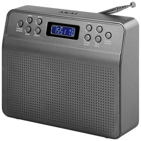 Akai DYNMX Portable DAB Radio With LCD Screen Space Grey IWOOT