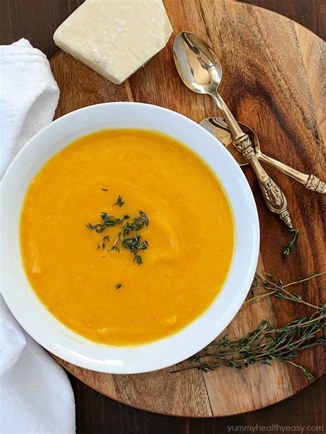 Easy Butternut Squash Soup - Yummy Healthy Easy