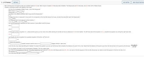 Solved Points Details My Notes Ask Your Teacher Chegg